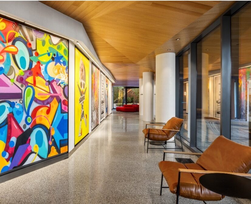 Maven Curated Art Gallery Lobby